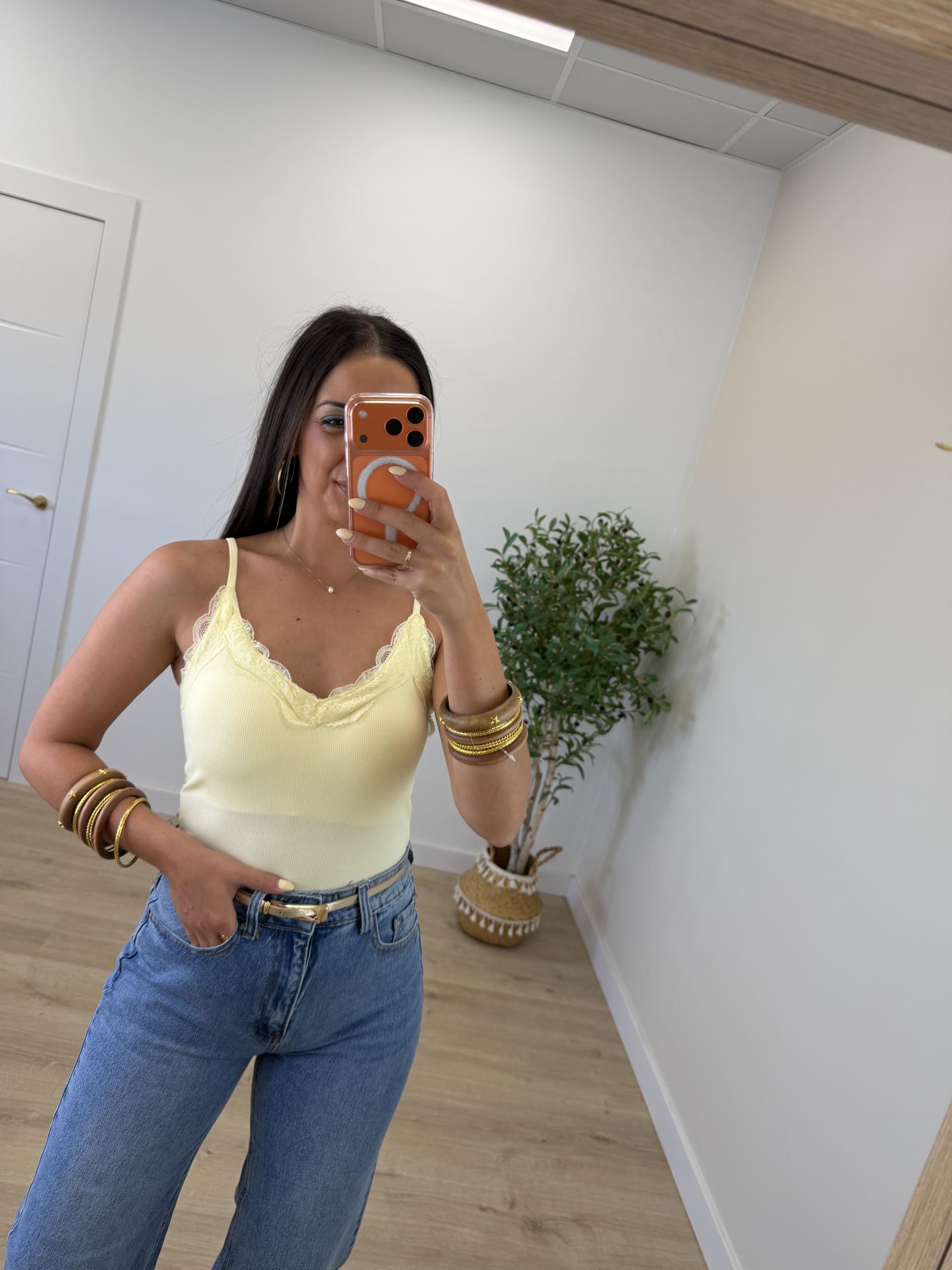 Top Canalé Amarillo