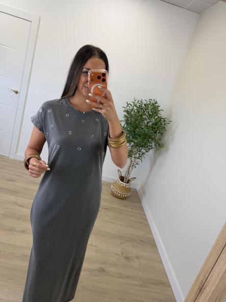 Vestido Algodón Gris [1]