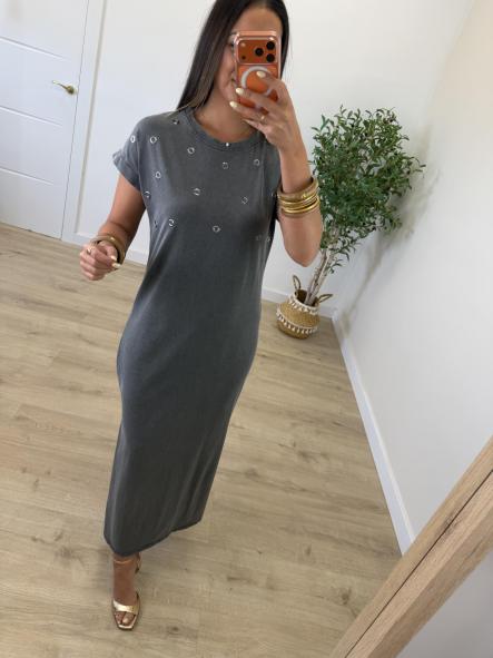 Vestido Algodón Gris [2]