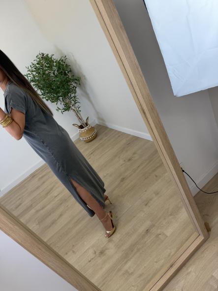 Vestido Algodón Gris [4]