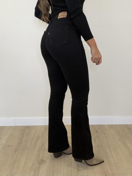 Jeans Faja Campana Negro