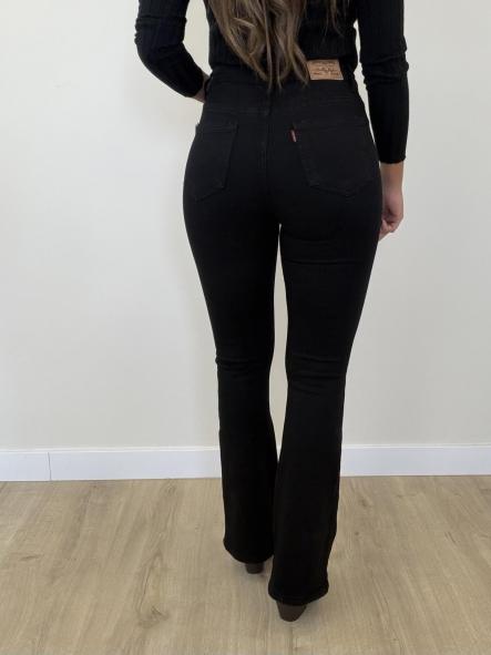 Jeans Faja Campana Negro [2]