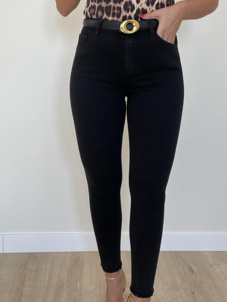 Jeans Negro Desflecado 