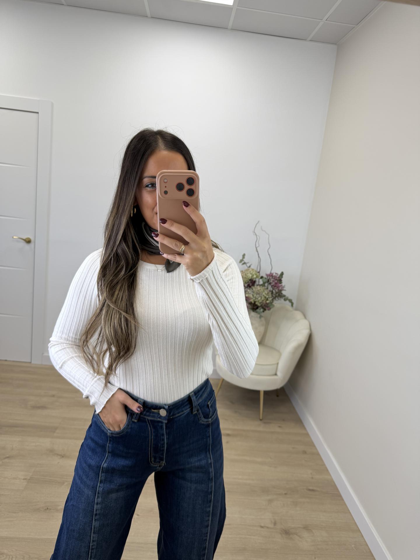 Jersey Beige Canalé
