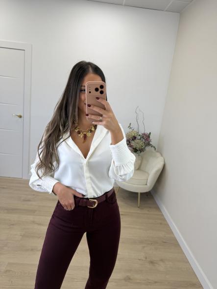 Camisa Blanca Botones Puño [1]