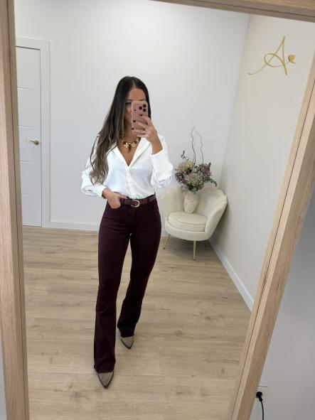 Camisa Blanca Botones Puño [2]