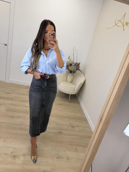 Camisa Celeste Básica [1]