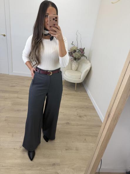 Pantalón Gris Palazo [1]