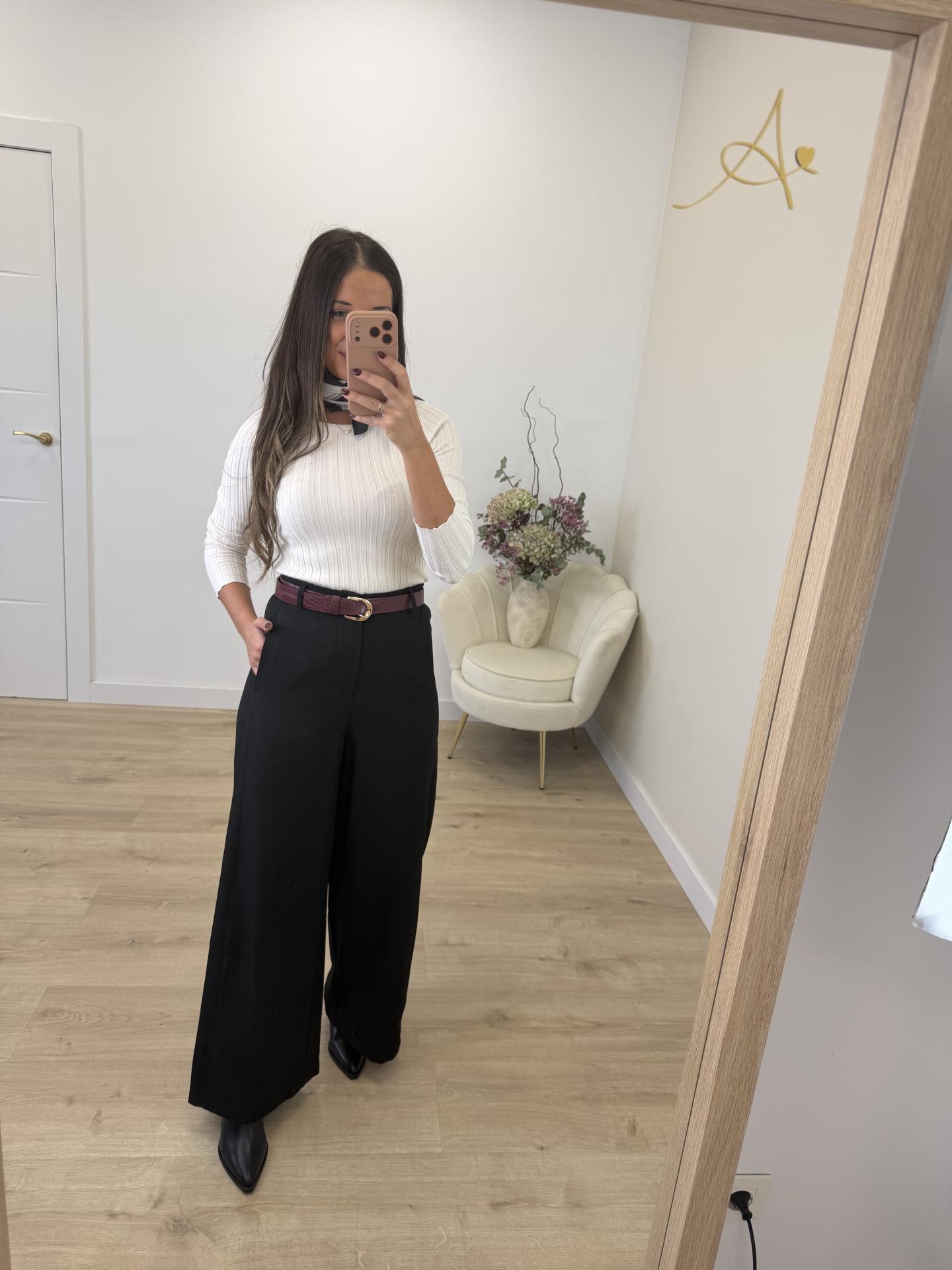 Pantalón Negro Palazo