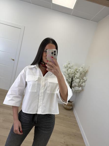 Camisa Blanca Cropped [1]