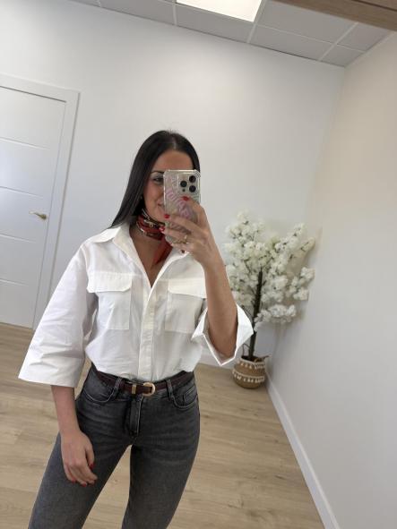 Camisa Blanca Cropped [3]