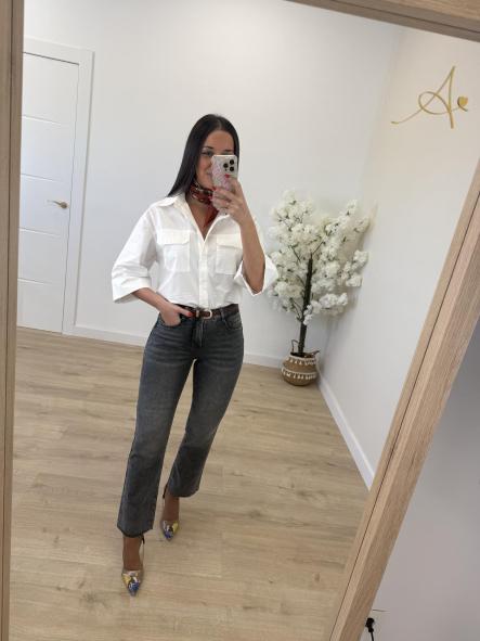 Jeans Faja Gris Flare [3]