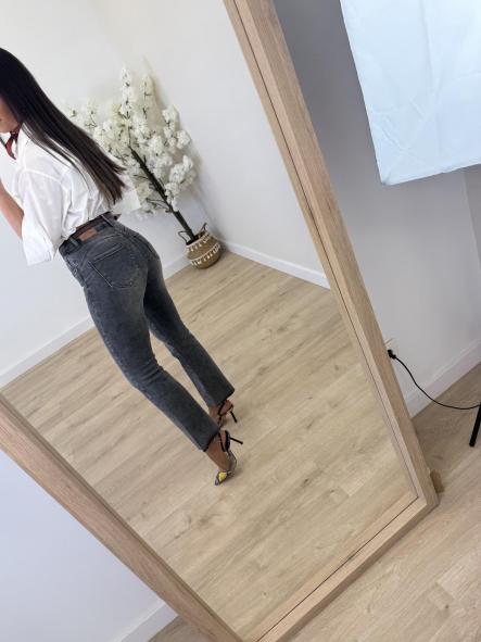 Jeans Faja Gris Flare [5]