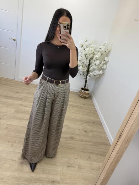 Pantalón Cuadritos Tierra [1]