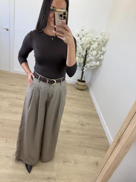 Pantalón Cuadritos Tierra [2]