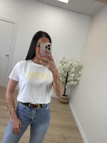 Camiseta Blanca New York