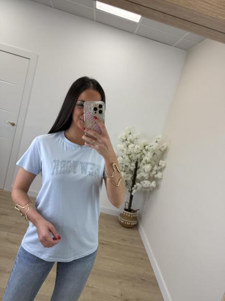 Camiseta Celeste New York [1]