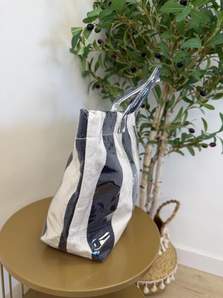 Bolso Tote Marino Raya Ancha [1]