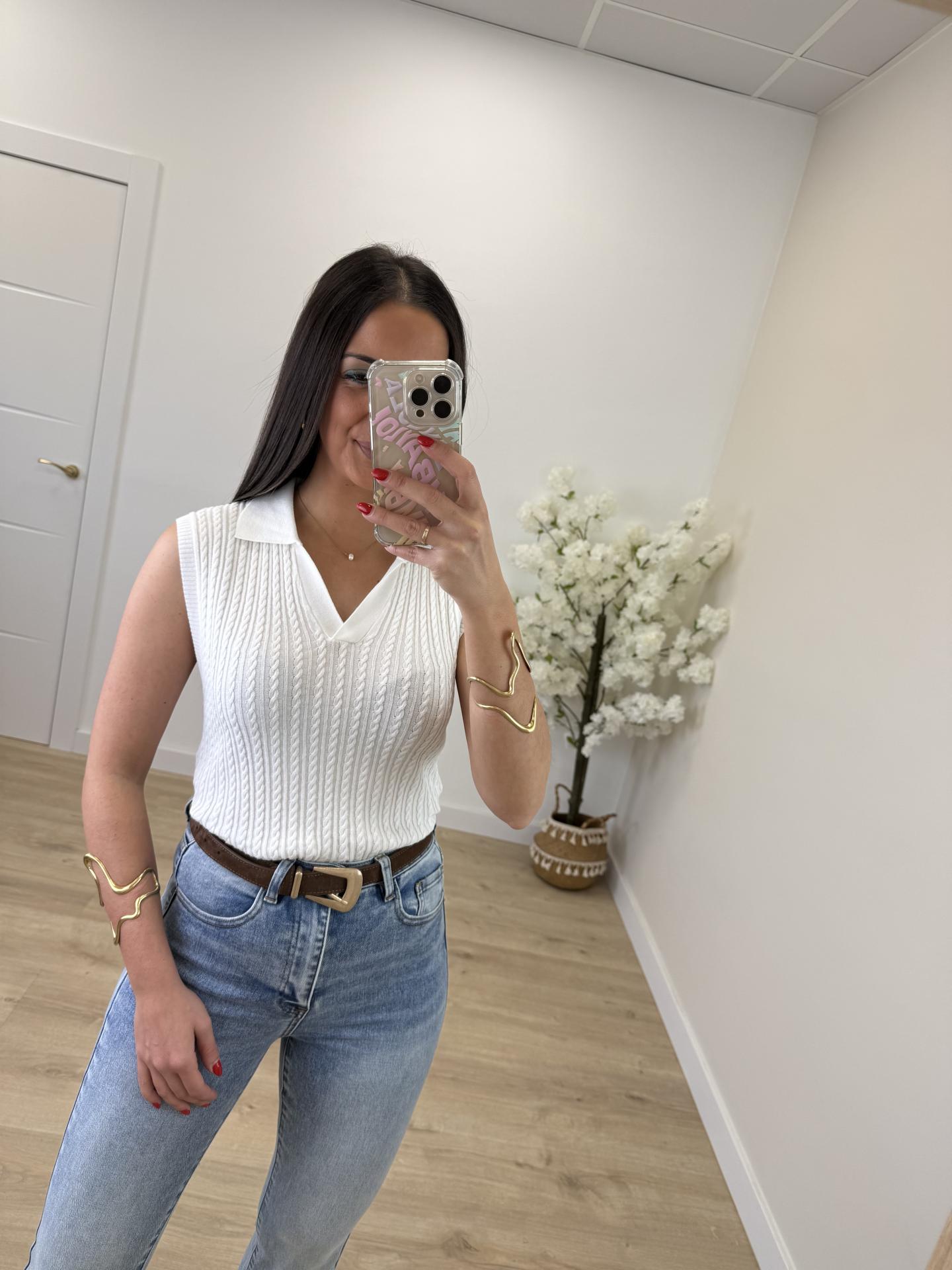 Top Mediterráneo Blanco