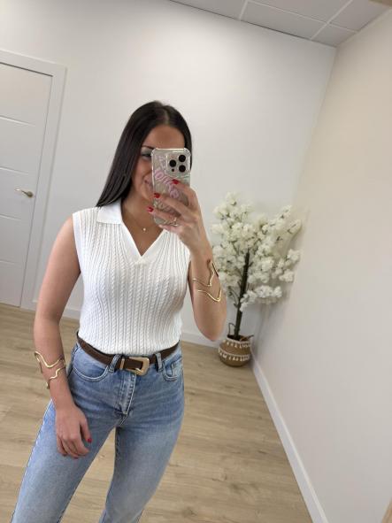 Top Mediterráneo Blanco