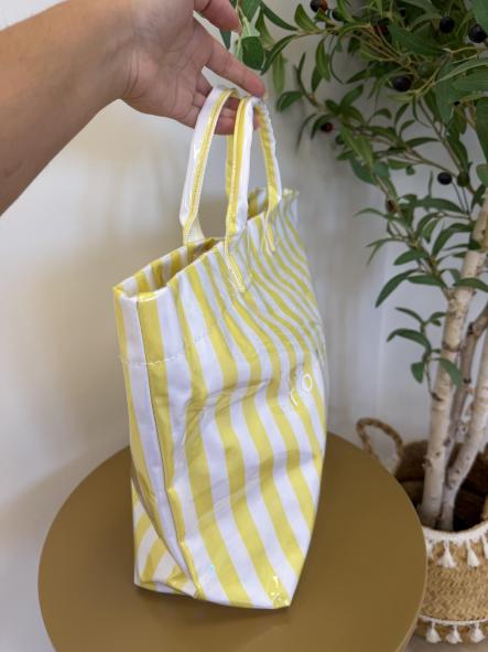 Bolso Tote Amarillo-Blanco [1]