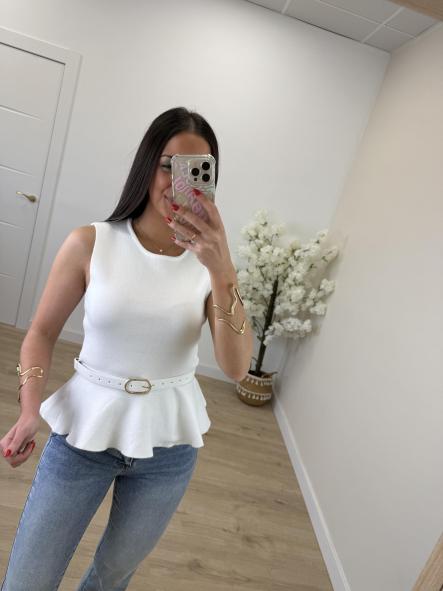 Top Volantito Blanco