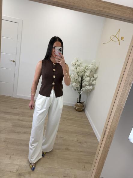 Top/chaleco Idole Chocolate [1]