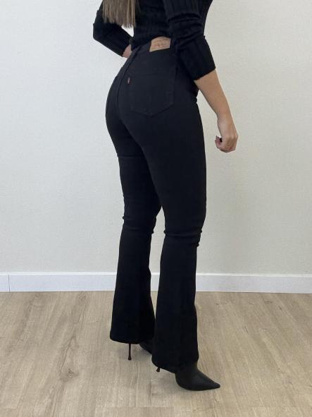 Jeans Campana Negro Etiqueta Roja [0]