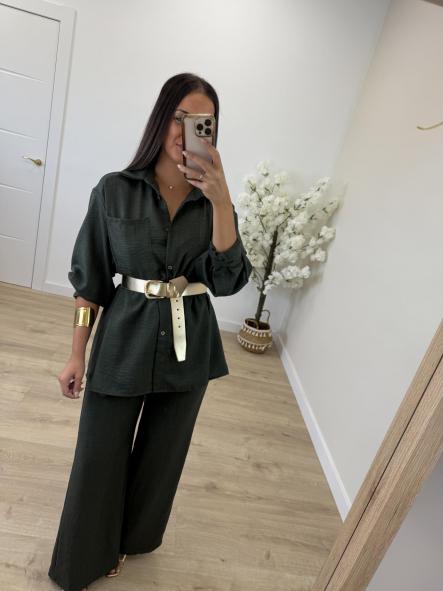 Conjunto Kaki Camisero [0]