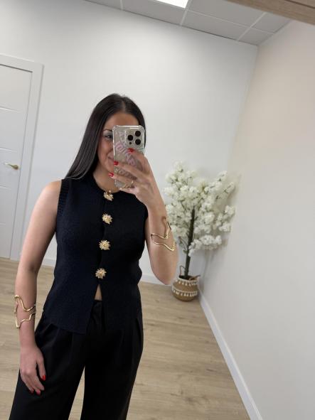 Top/Chaleco Idole Negro [0]