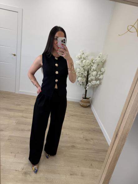 Top/Chaleco Idole Negro [1]