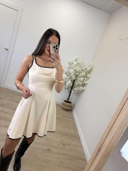 Vestido Princess Beige