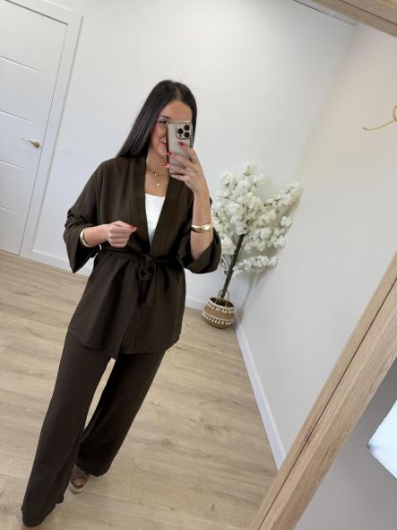 Conjunto Yasmina Chocolate 