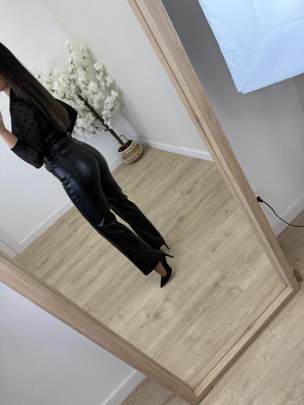 Pantalón Negro Polipiel [3]