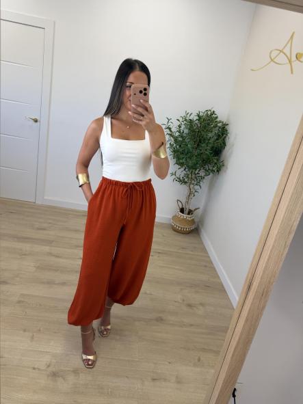 Pantalón Roma Bombacho Teja [1]