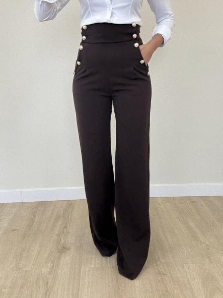 Pantalón Chocolate Botonadura [0]
