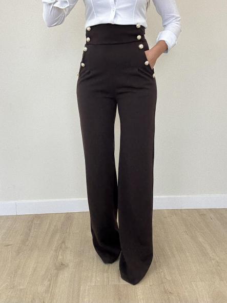 Pantalón Chocolate Botonadura [1]