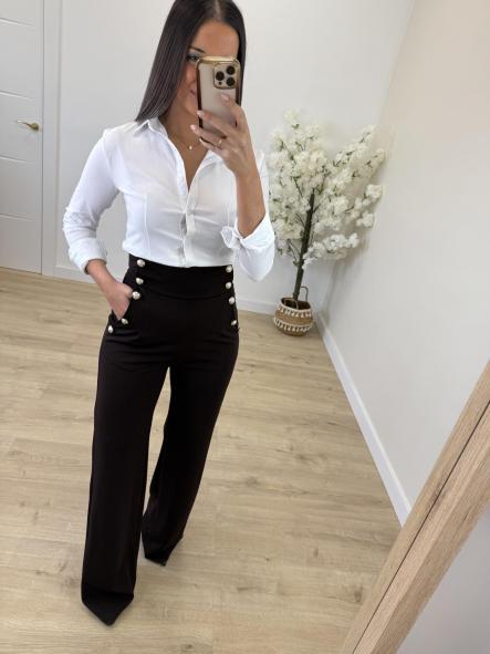 Pantalón Chocolate Botonadura [4]