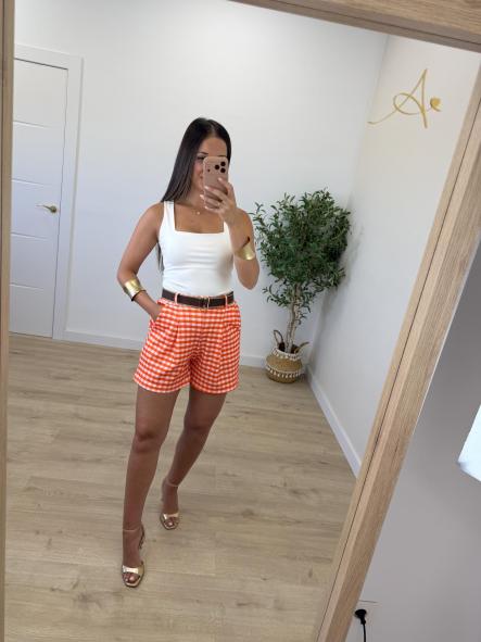Short Vichy Naranja [1]