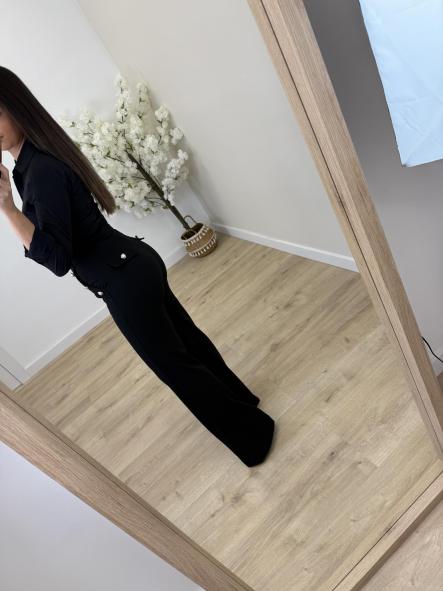 Pantalón Negro Botonadura [5]