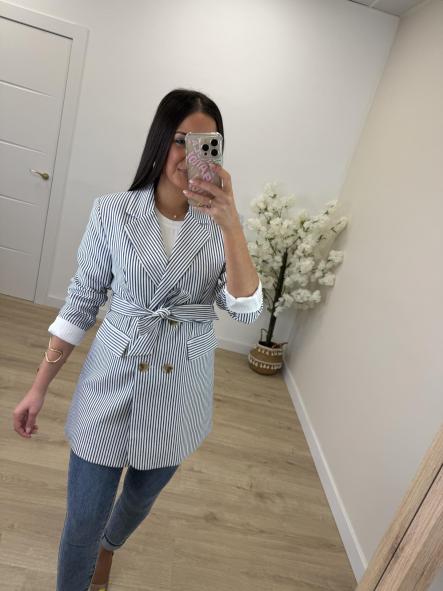 Americana Pombo Marino y Blanca [5]