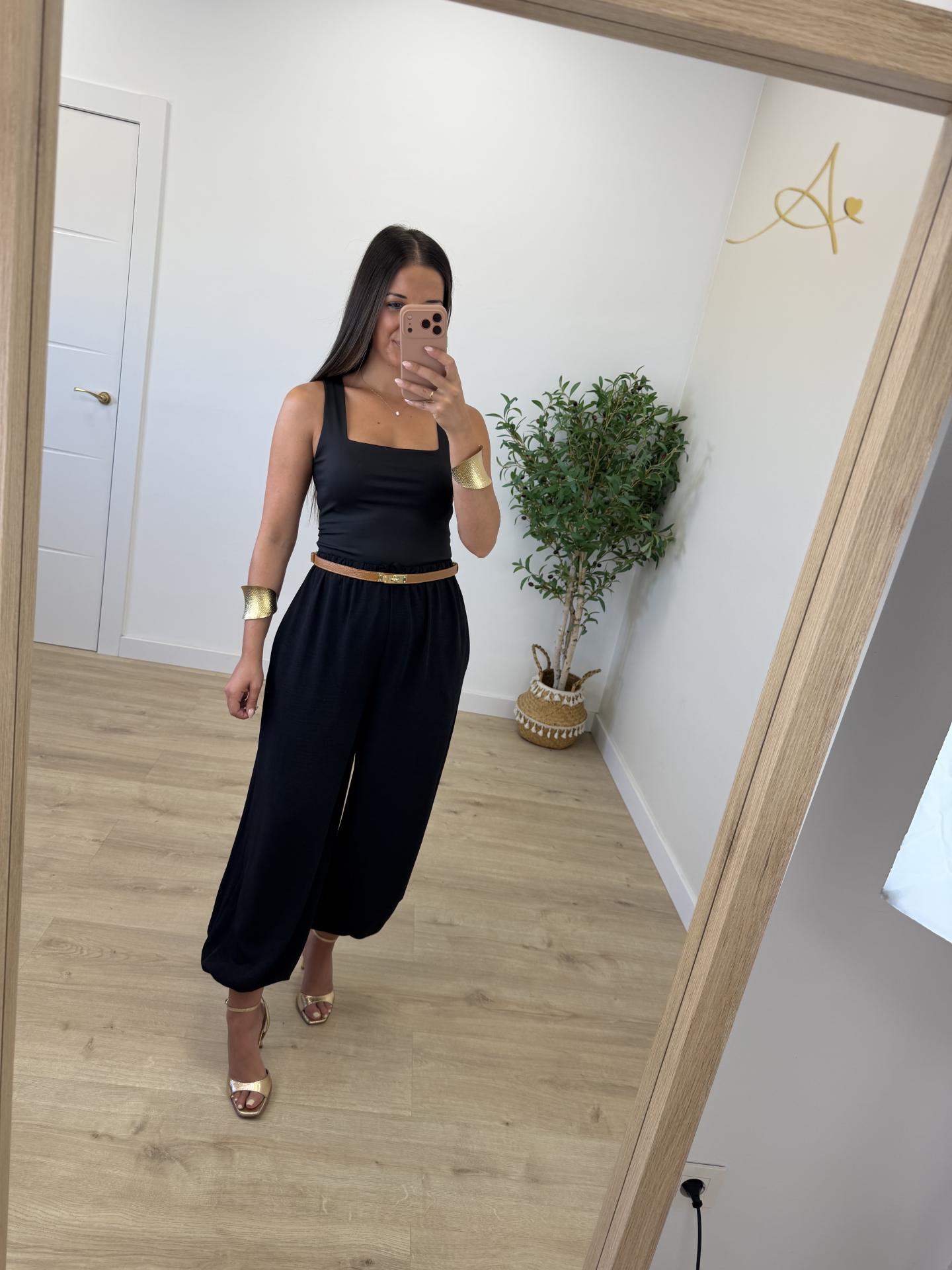 Pantalón Roma Bombacho Negro