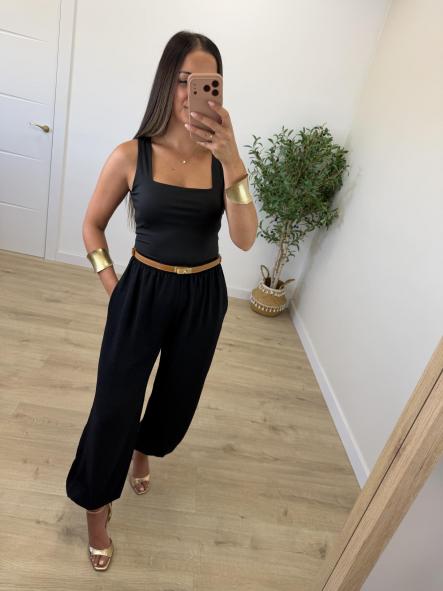 Pantalón Roma Bombacho Negro [1]