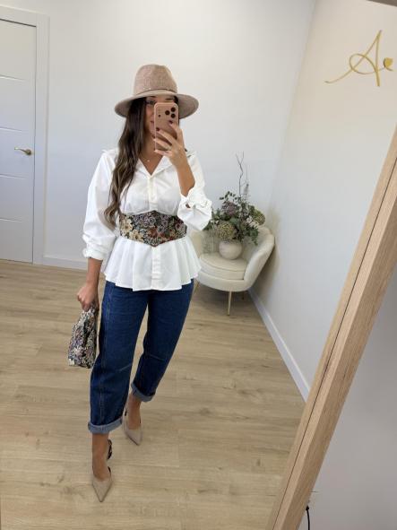 Camisa Blanca Fajín [4]