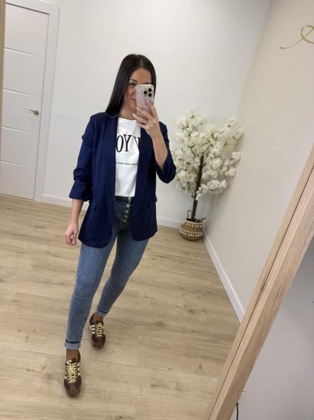 Camiseta Blanca y Marino New York 103 [3]