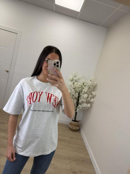 Camiseta Gris y Roja New York 103 [2]