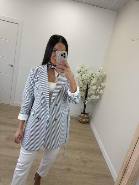 Americana Pombo Marino y Blanca [3]