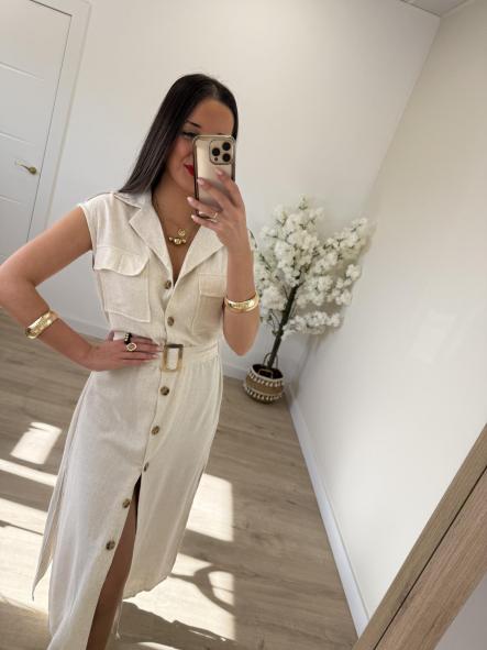 Vestido Martina Beige [4]