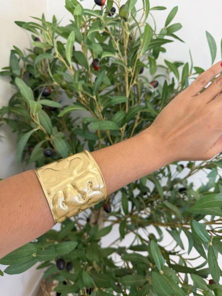 Brazalete Rugoso Dorado