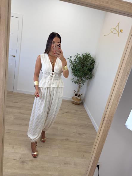 Conjunto Vichy Berrocal Beige [0]
